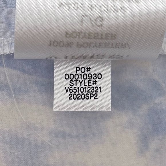 VINCE - Painted Magnolia Band Collar Blouse - V651012321 - Size L (NWOT) - Picture 12 of 12